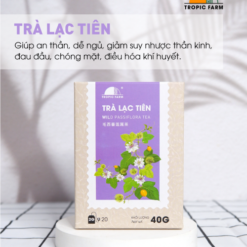 Trà Lạc Tiên Tropic Farm - Hộp 40Gram