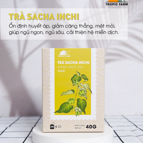 Trà Sacha Inchi Tropic Farm - Hộp 40 Gram