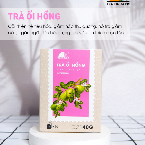 Trà Ổi Hồng Tropic Farm - Hộp 40Gram